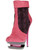 Sexy Womens 5 1/2" Fuchsia Pink Over Ankle Bootie Side Zip Shoes