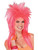 Mens Womens Pink Punk 80s Rock Pizazz Costume Wig