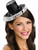 Sexy Womens White Black Mini Micro Cordobes Costume Hat