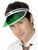 Green Tinted Classic Casino Poker Dealer Visor Hat Cap Costume Accessory