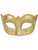 Deluxe Halloween Costume Unisex Gold Glitter Lace Venetian Carnival Glasses Mask