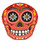 Day Of The Dead Mexican Red Skull Pillow Halloween Decoration Accessory