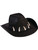 Adult Brown Suede Cowboy Hat With Teeth And Animal Print Band Costume Accessory