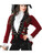 Womens Sultry Pirate Lady Wine And Black Velvet Captain Costume Jacket Coat