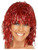 Adults or Childs Economy Red Foil Tinsel Costume Wig