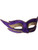 Adult or Childs Purple Gold Masquerade Ball Venetian Carnival Cat Eye Mask