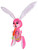 Large 40" Pink Inflatable Easter Bunny Rabbit With Carrot Toy Decoration