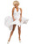 Adult Marilyn Monroe White Hollywood Starlet Dress Costume