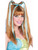 Womens Sexy Costume Blue and Brown Long Fantasy Pig Tail Fairy Wig