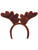 Soft Plush Brown Christmas Reindeer Antlers Headband Costume Accessory
