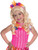 Child's Barbie And The Secret Door Alexa Wig With Tiara Costume Accessory