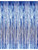 3' x 8' Blue Tinsel Foil Fringe Door Window Curtain Party Decoration