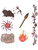 Stone Age Caveman Theme Costume Accessory Tattoo Set