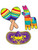 Set Of 3 Fiesta Cutouts Mexican Party Decorations 17.5"