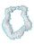 36" White Hawaiian Fluffy Boa Lei Necklace 20s Flapper Rocker Costume Accessory