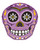 Day Of The Dead Mexican Purple Skull Pillow Halloween Decoration Accessory