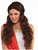 Adult Brown Long Wavy Venus Goddess Costume Glamour Pulled Back Wig