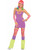 Women's Sexy Club Candy Rave Party or 80s Purple Sweetheart Party Costume Dress