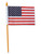 4" x 6" US USA American Desk Flag on 10" Plastic Stick