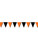 All Weather Orange And Black Halloween Pennant Banner Flags With String