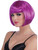 Adult Neon Purple Charleston Bob Wig With Bangs Costume Wig