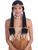 Deluxe Adult Black Native American Indian Princess Costume Wig