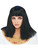 Womens Sexy Cleopatra Black Wig Costume Accessory