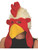 Funny Velvet Chicken Rooster Party Hat Cap Costume Accessory