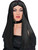 Adult Womens Costume Long Black Straight Witch or Vampire Wig