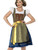 Adult's Womens Deluxe Traditional Heidi Bavarian Dress With Apron Costume