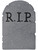 22" x 14" Spooky Scary R.I.P. Tombstone Graveyard Halloween Decoration