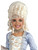 Child's White Victorian Lady Costume Marie Antoinette Wig With Ringlets