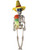 16" Hanging Day Of The Dead Male Skeleton Dia De Los Muertos Decoration