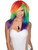 Women's Rainbow Colored Celebration Wig Costume Accessory