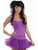 Sexy Adult 14-16 Purple Dance Costume Crinoline Petticoat Dress