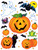 12 Count Stickers Halloween Pumpkin Patch Wall Clings Party Decoration 12-17"