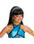 Monster High Cleo De Nile Child's Black Costume Wig