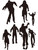 Decorative Wall Art Zombie Horde Invasion Peel And Place Stickers Decoration