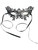 Kid's Black Butterfly Laser Cut Masquerade Tie On Eye Mask Costume Accessory