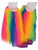 Women Rave Diva Costume Neon Rainbow Sexy Furry Fuzzy Fluffy Leg Warmers