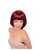 Adult Auburn Red & Black Super Model Costume Bob Wig