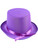 Adults Tap Dancer Magician Purple Fabric Top Hat Costume Accessory