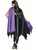 Womens Deluxe Purple And Black Batgirl Crime Fighter Cape Costume Accessory