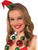 Adult Red Green Silver Jumbo Christmas Necklace Costume Accessory