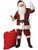 Adult's Mens Deluxe Standard Crimson Regency Plush Santa Claus Costume