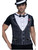 Mens Roaring 20s Black And White Gangster Instant Shirt Costume