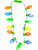 Light Up LED Retro Christmas Tree Goober Lights Necklace Costume Accessory