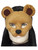 Adult Deluxe Brown Plush Bear Cub Animal Half Eye Mask