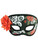 Day Of The Dead Flower Skull Venetian Party Half Mask Costume Accessory
