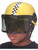 New Child Yellow Costume Race Car Racing Helmet & Visor